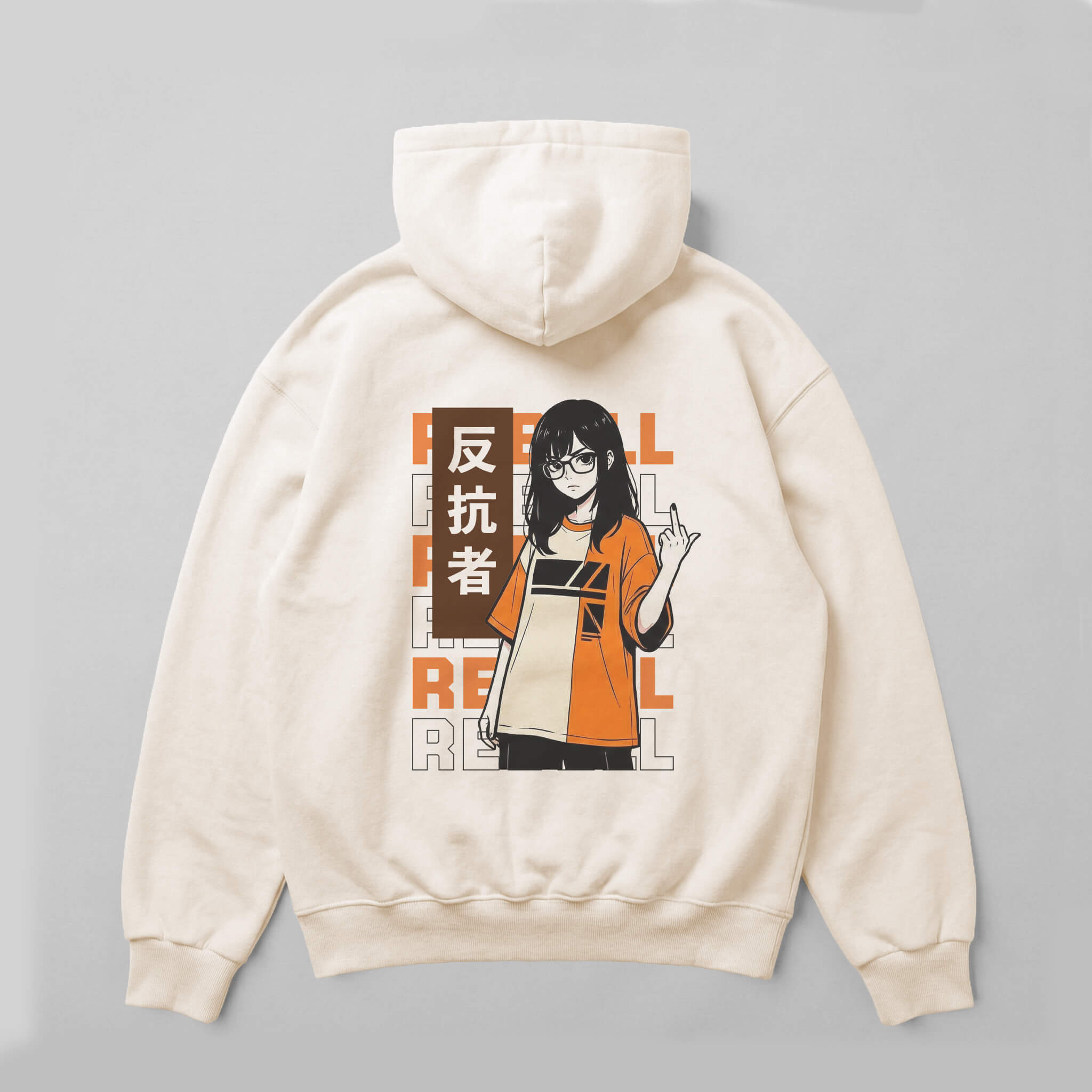 Orange Rebell - Oversized Hoodie