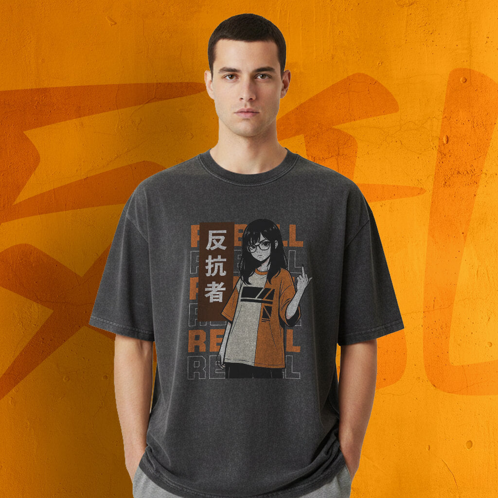 Orange Rebell - Oversized Heavy Tee