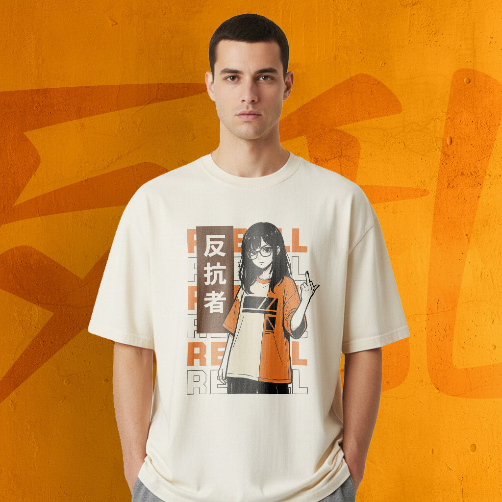Orange Rebell - Oversized Heavy Tee