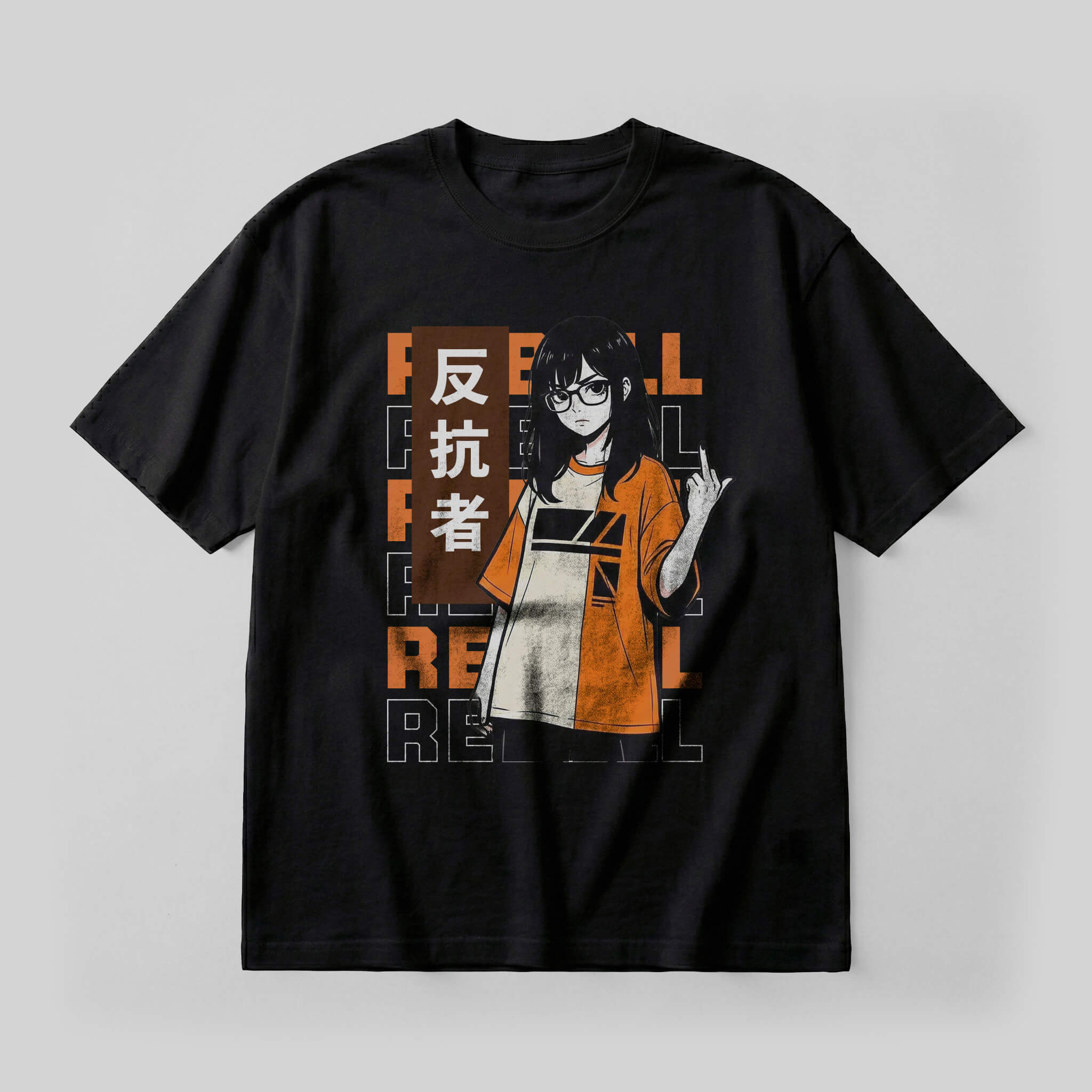 Orange Rebell - Oversized Heavy Tee