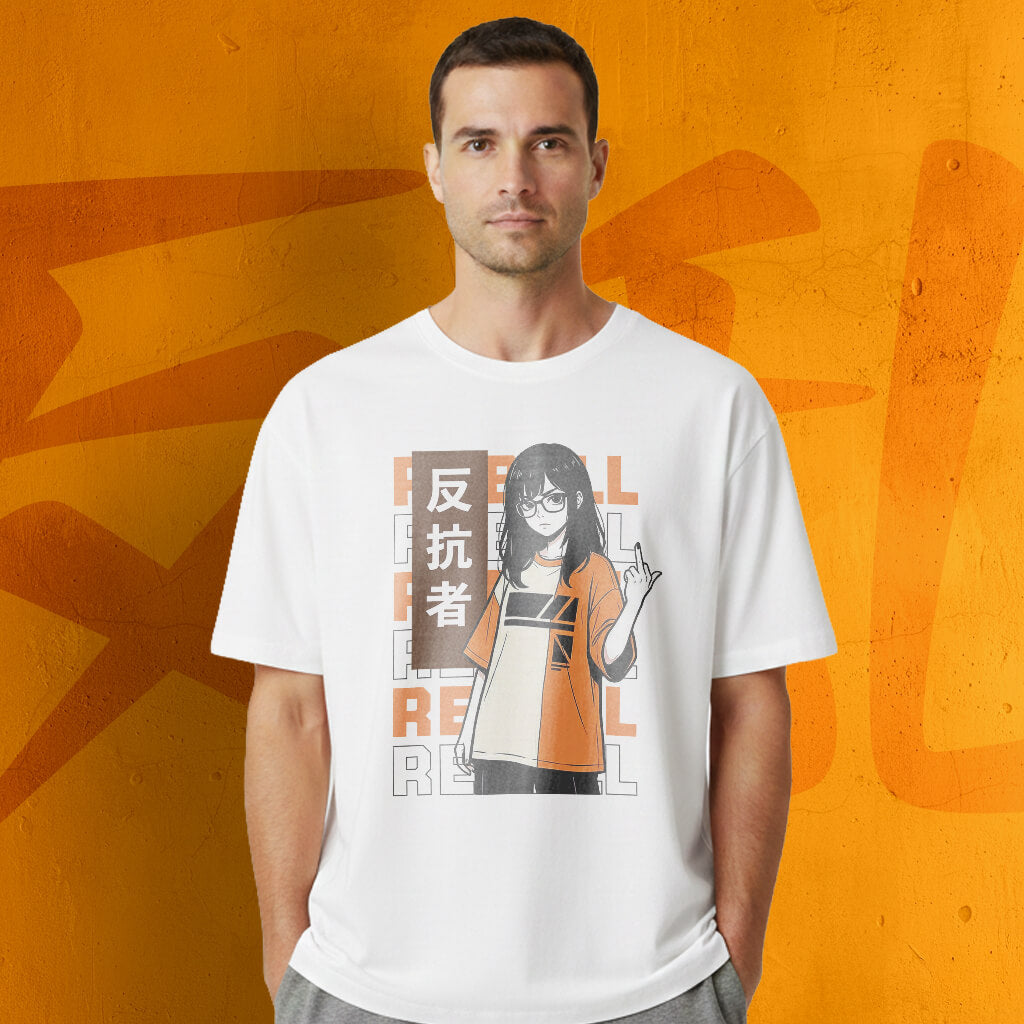Orange Rebell - Oversized Heavy Tee