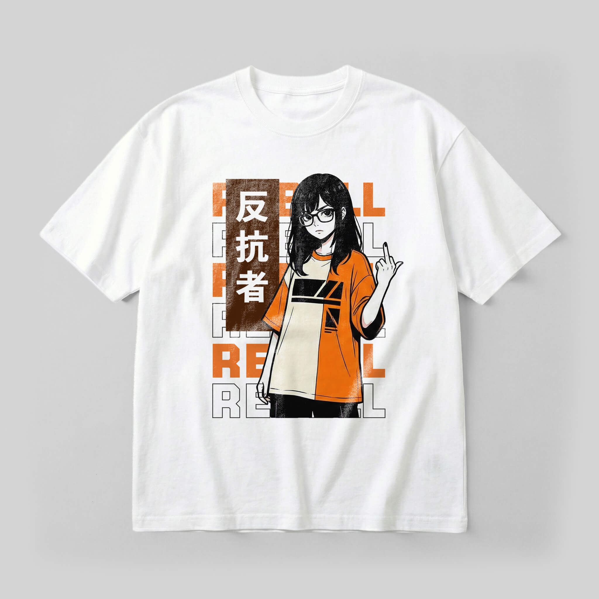 Orange Rebell - Oversized Heavy Tee